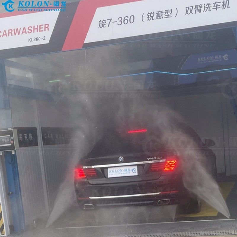 Automatic Brushless Touchless Car Wash Machine KL360-2 18.5kw Water Pump 12kw Air Dryer