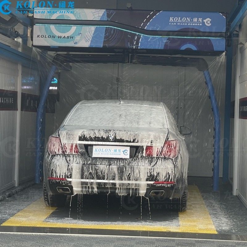 Automatic Brushless Touchless Car Wash Machine KL360-2 18.5kw Water Pump 12kw Air Dryer