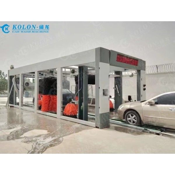 Updated Version Tunnel Continuous Type Long Full Automatic Car Washing Machine For Gas Station Clean More Vehicles