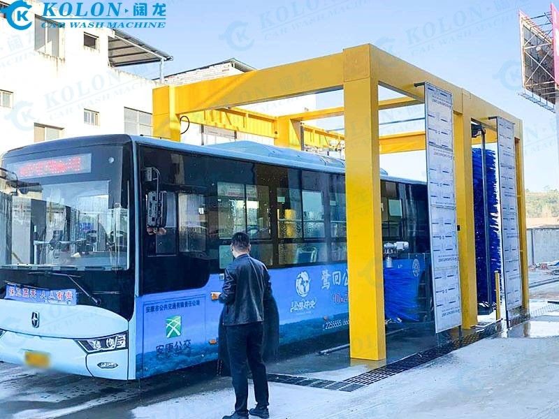 KOLON Fast And Cleaning Automatic Bus Cleaning Machine With 2-3min/car Cleaning Speed