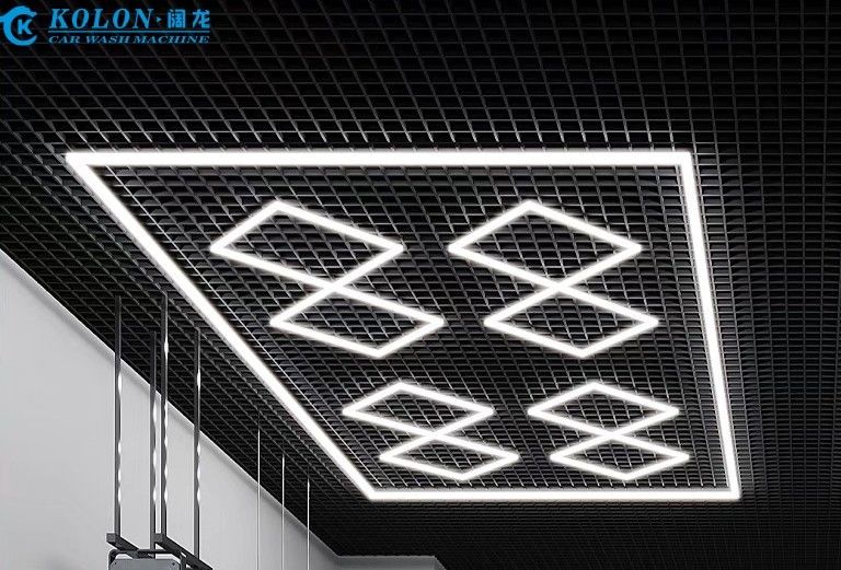 Hot Seller 6500K hexagonal garage led light ceiling light grid led light garage automotive led